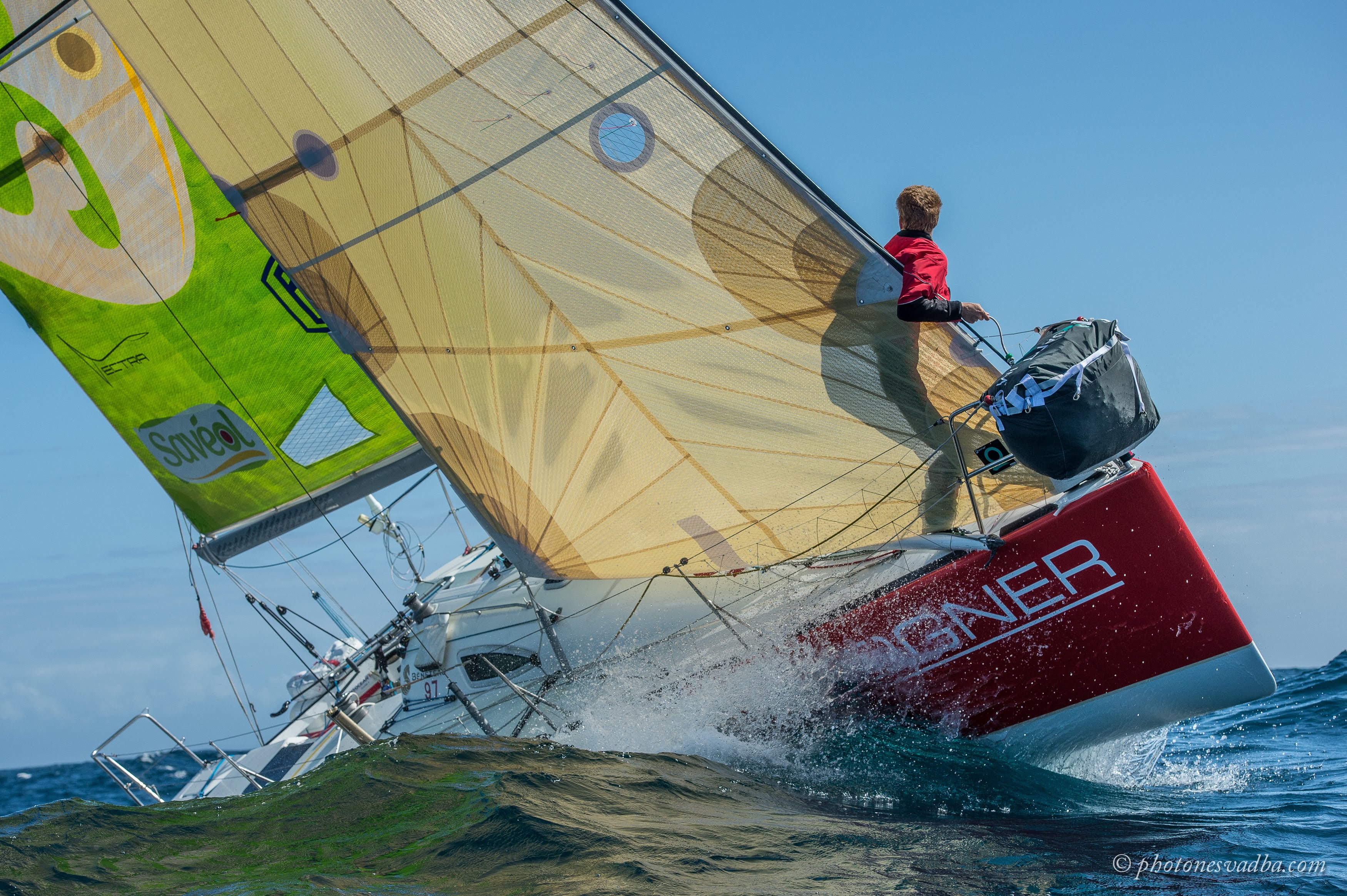 Mini 6.50 under sail