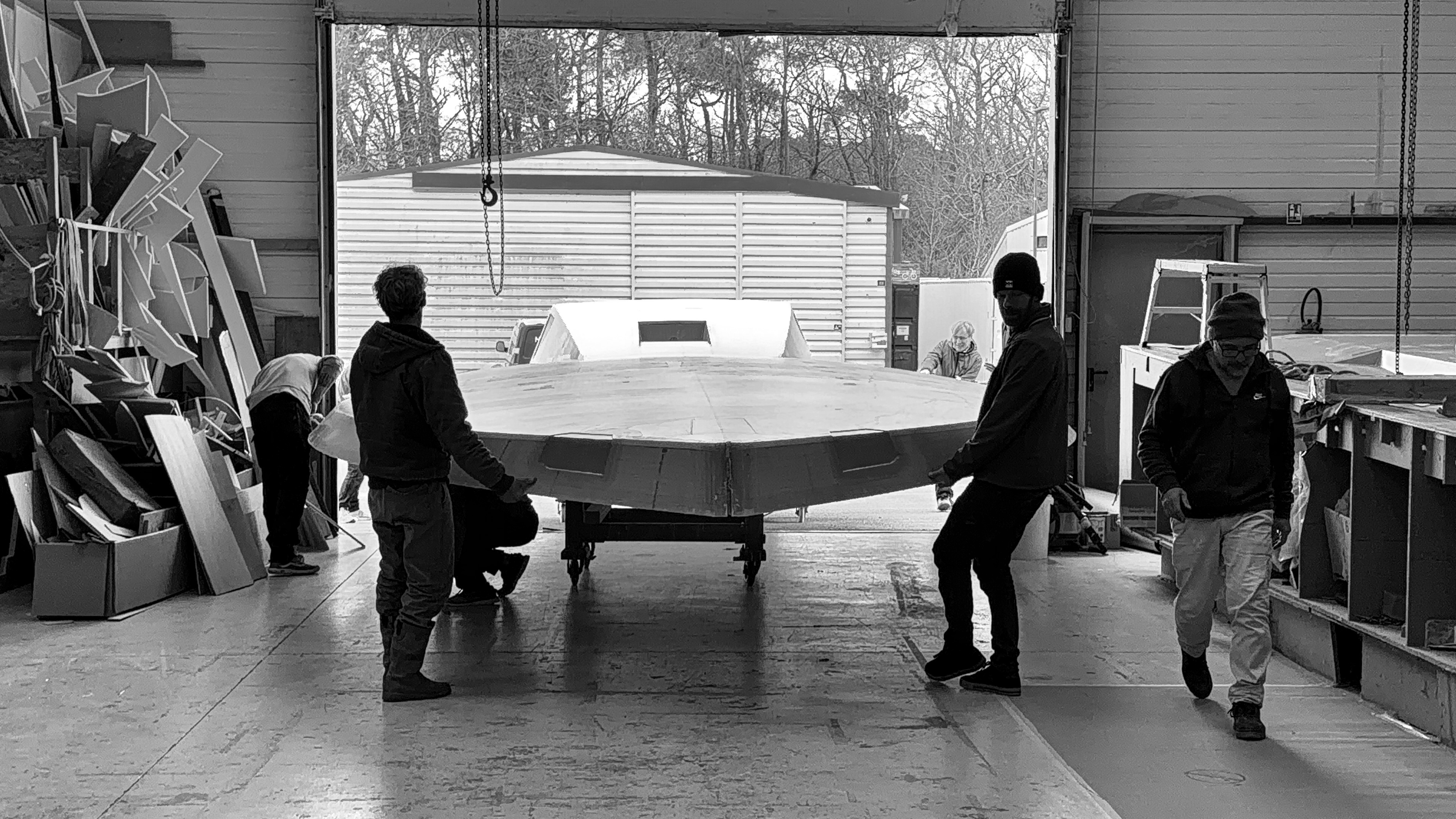 Class40 boat under construction